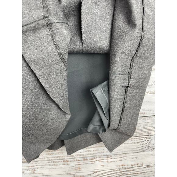 Theory Gray Sleeveless Sheath Dress 10 Modest Wool Neutral Mature Career Office - Picture 5 of 7